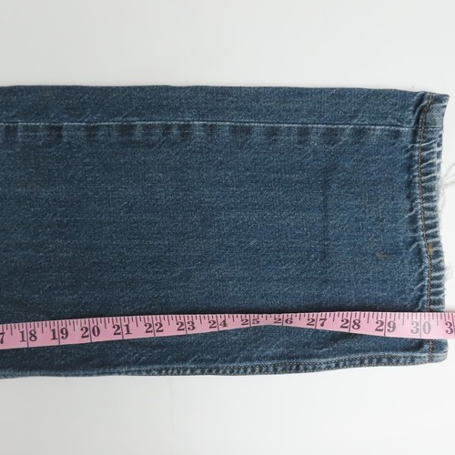 Levis 505 Mens Jeans Size 38x34 Straight Leg Mid Rise Medium Wash Blue Denim - Picture 7 of 11