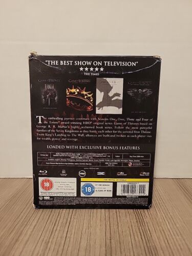 Game of Thrones Complete Seasons Blu-Ray 1-4 1 2 3 4 19 Disc Set - Picture 3 of 6