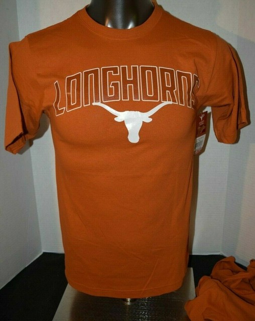 Texas Longhorns Burnt Orange UT T Shirt NCAA New With Tags Multi Adult