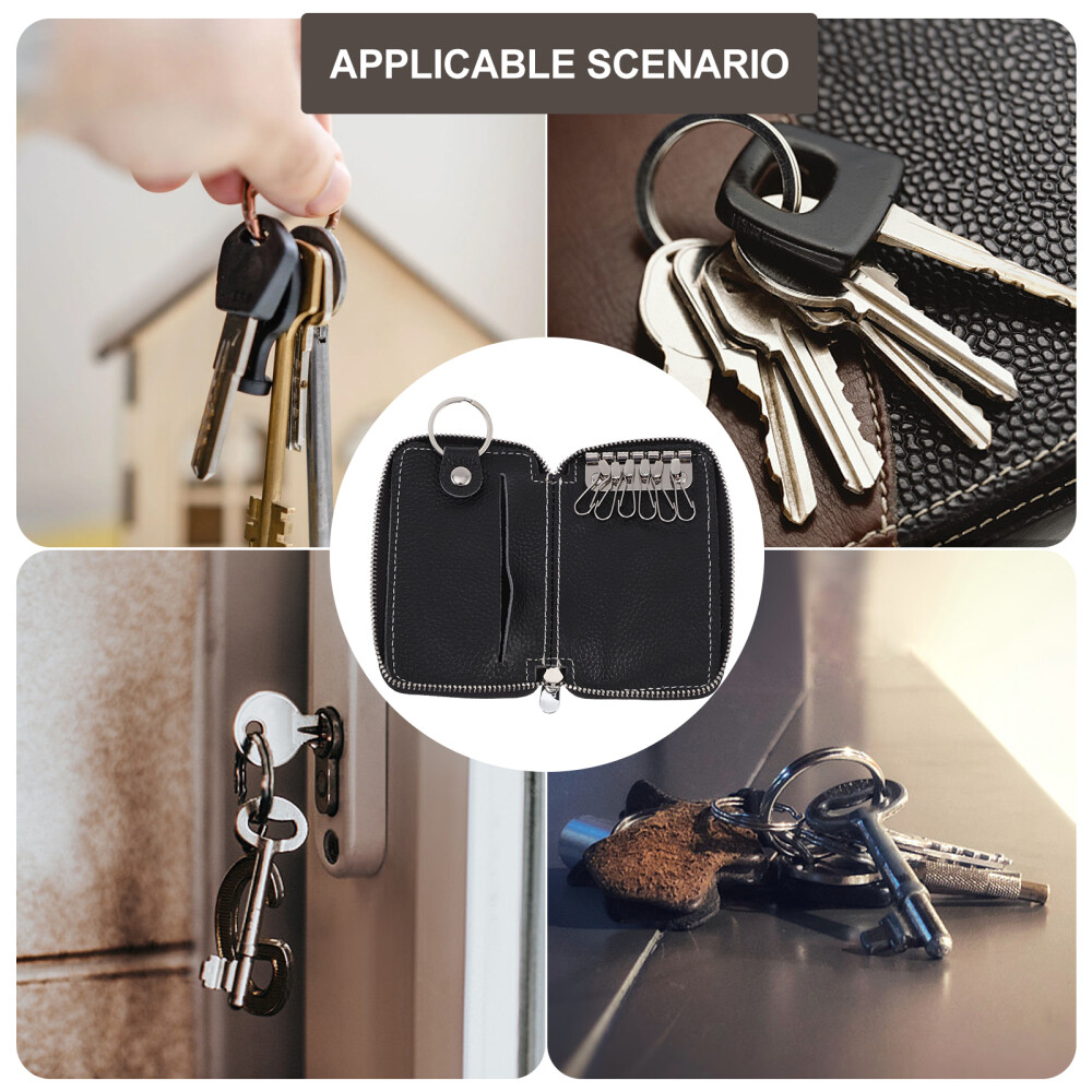 Car Key Holder Zipper Design Key Storage Bag Zipper Key Bag Vehicle Key