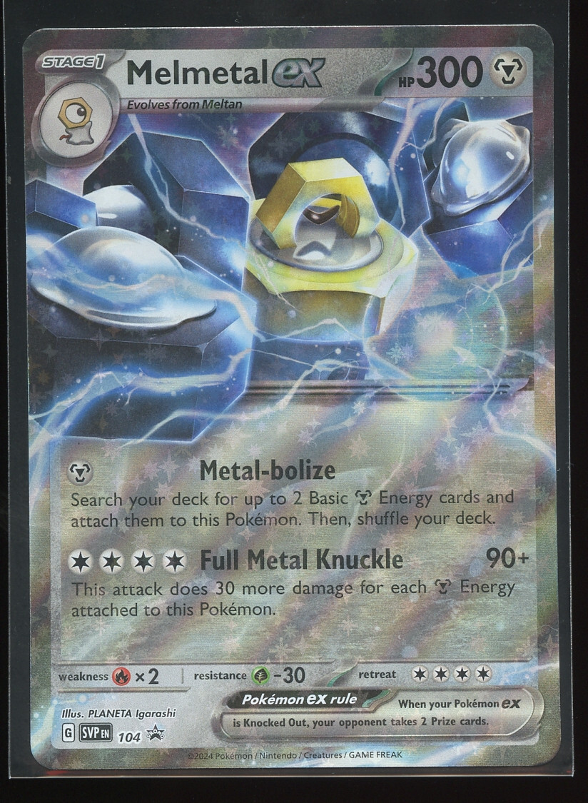 Melmetal ex 104 Near Mint Holo Pokemon TCG Scarlet & Violet Black Star Promo