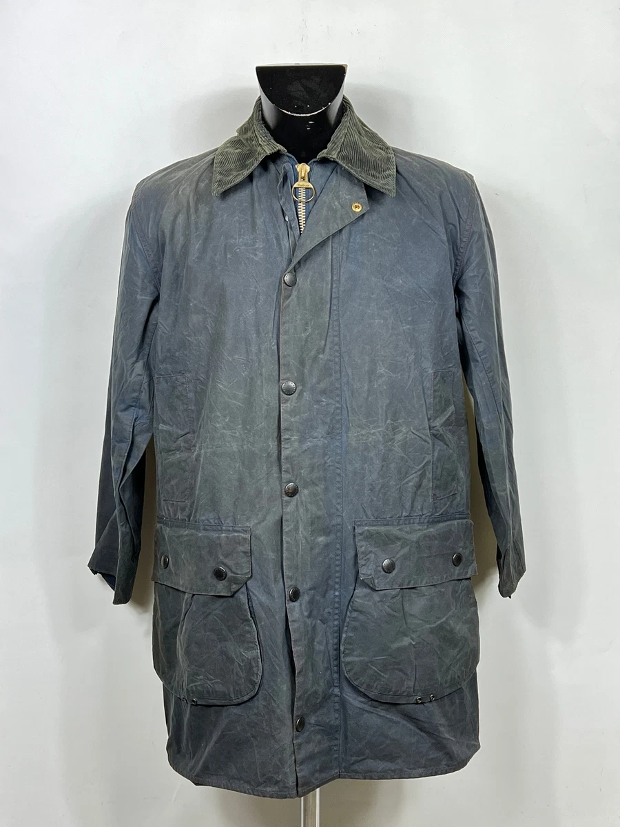 Jacket Barbour Unisex Border Blue C38/38 3/16in Small - Navy Wax C38