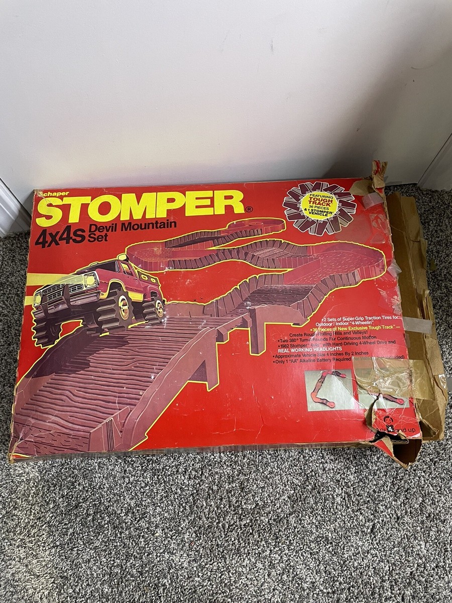 Vintage Schaper Stomper Toy Truck 4x4 Devil Mountain Set in Box W