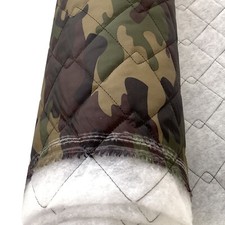 QUILTED FABRIC CAMO 4oz Waterproof Outdoor Material Dress Clothing Upholstery