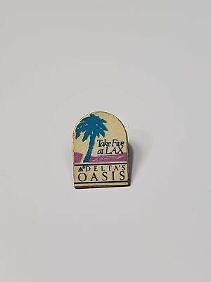 Delta's Oasis Lapel Pin Take Five At LAX