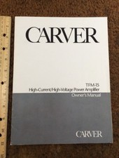 Carver TFM-15 Power Amp Stereo Original Owner...