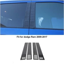 Window Pillar Post Panel Decor Trim Cover For Dodge RAM 1500 2011-17 Accessories