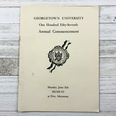 Washington, D.C. Georgetown University 1950s Annual Commencement Medical School