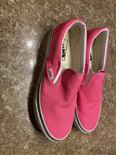 Vans Canvas Sneakers Pink  Mens 6.5 Womens 8 Euc