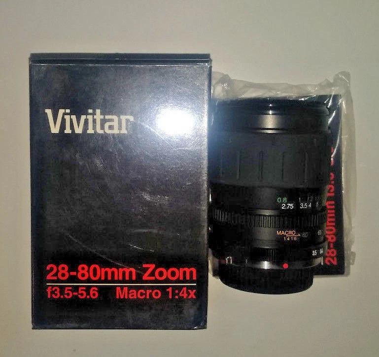 Vivitar 28-80mm/f3.5-5.6 Macro 1.4x Lens for Yashica (Brand New!) - Image 4 of 4