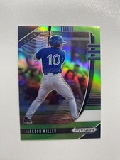 2020 Prizm Draft Picks Base Lime Green Prizm #PDP65 Jackson Miller /75 Reds
