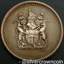Rhodesia Zimbabwe 1 Cent 1973. KM#10. Bronze One Penny coin. H