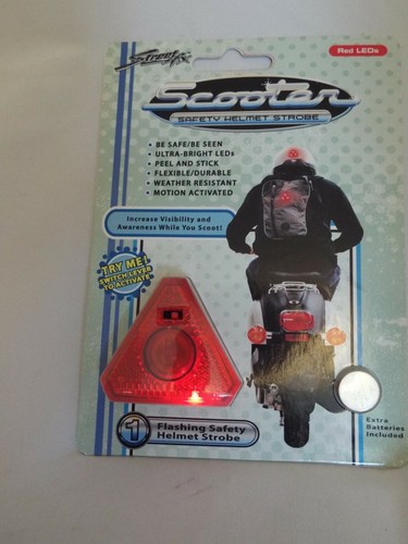 Casco de seguridad para scooter Street FX estroboscópico, LED rojo, seguridad, bicicleta - Imagen 4 de 4