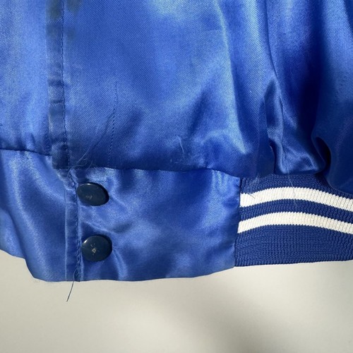 Vintage Satin Jacket Blue Doberman 89 Nationals 80/90s Auburn Sportswear USA - Picture 6 of 15