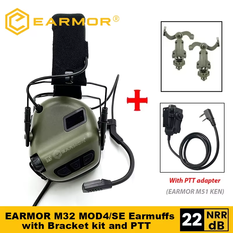 Opsmen Earmor M32 mod4 試着のみ OPSMEN Earmor Tactical Headset M32 MOD4 Noise Canceling