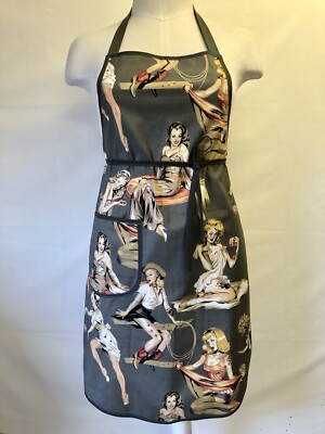 Halloween Hostess Schürze Zombie Sexy Pin Up Girls Gehirne Schönheiten Handarbeit Selten