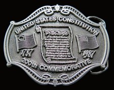 US Constitution Vintage Belt Buckle