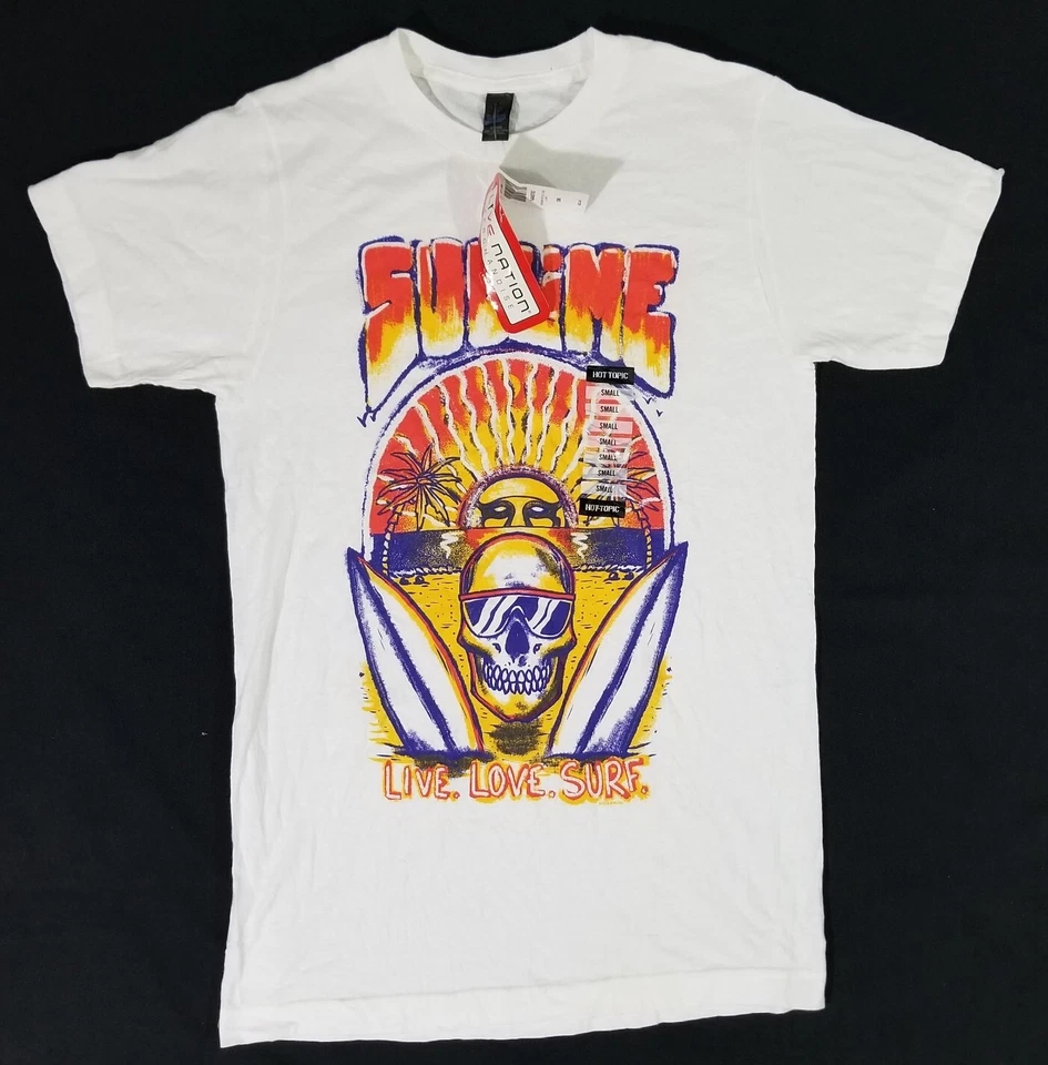 Sublime LIVE LOVE SURF T-Shirt Live Nation Merchandise Hot Topic Exclusive Small - Image 2 of 4