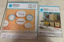 Lot Of 2 Martha Steward Stencils, Inspirations And Pretty Borders, Both New.(b)