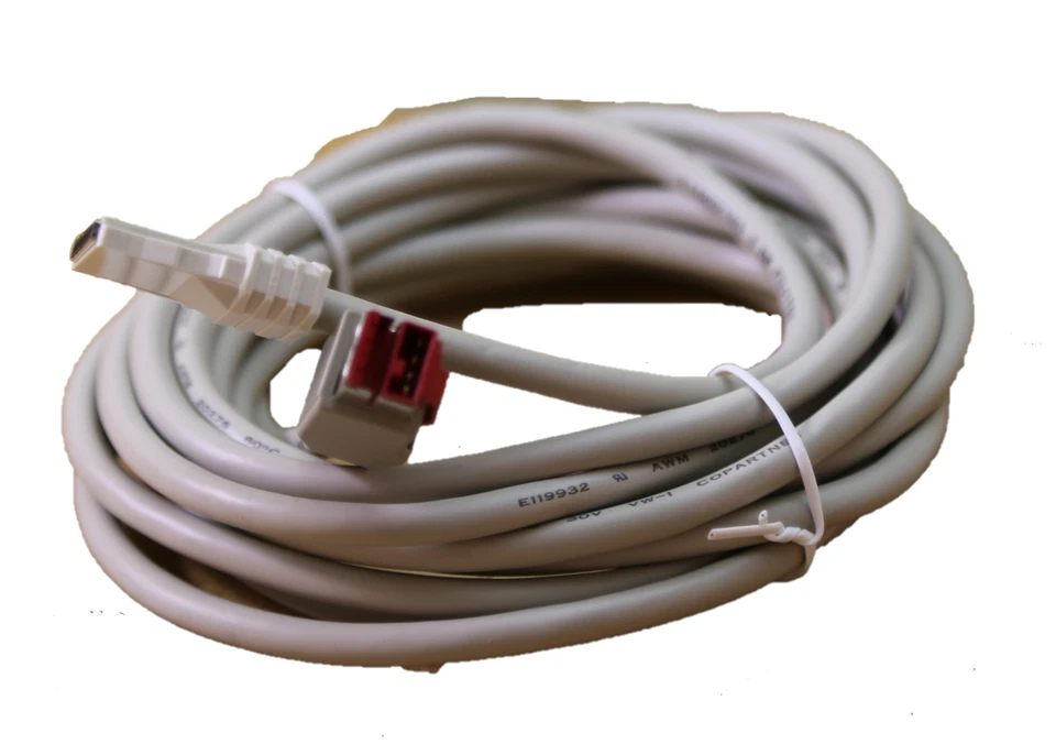 Box of 10 Powered USB Printer Cables; 24V, 3.8m for Fujitsu USCAN Genesis (New) - Image 3 of 4
