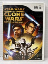 Star Wars The Clone Wars - Republic Heroes (Nintendo Wii, 2009) w/ Manual