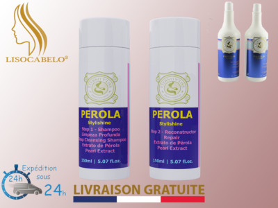 Complete Kit 2X150ml Brazilian Straightening Perola Eternity Liss