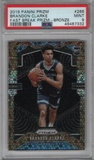2019-20 Panini Prizm Fast Break Bronze Rookie #266 Brandon Clarke RC 19/20 PSA 9