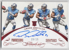 2015 Panini Flawless Rookie Inscriptions Ruby #RIAA Ameer Abdullah 15/15