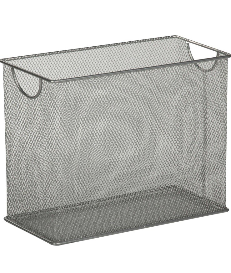 Honey Can Do Silver Mesh Desktop File Organizer with Free Fast Shipping-image