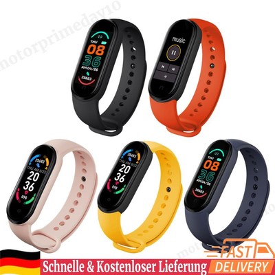 enjoymentlin M6 Smart Watches Wasserdicht Laufen Smartwatch Blutdruck-Armband