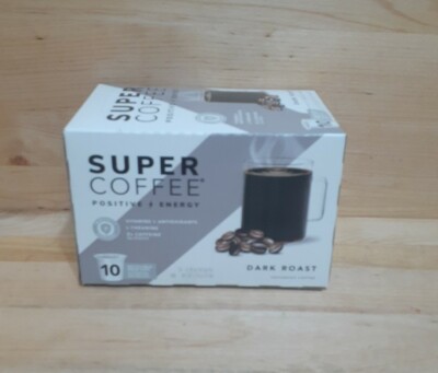 SUPER COFFEE !! 10CT k-cups Positive Energy Brew Keto PERUVIAN DARK ROAST  KITU | eBay
