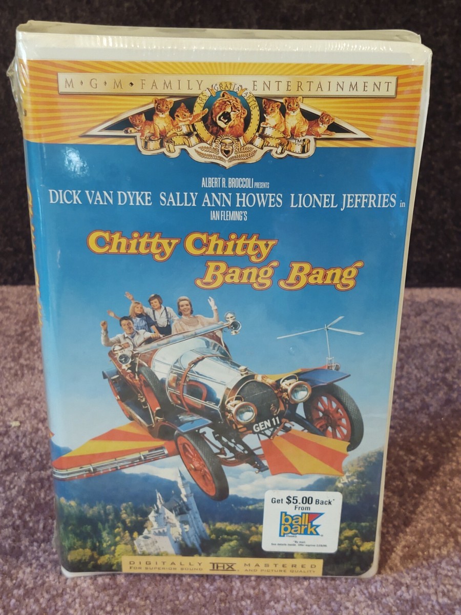 Chitty Chitty Bang Bang FACTORY SEALED with WATERMARK (VHS, 30th