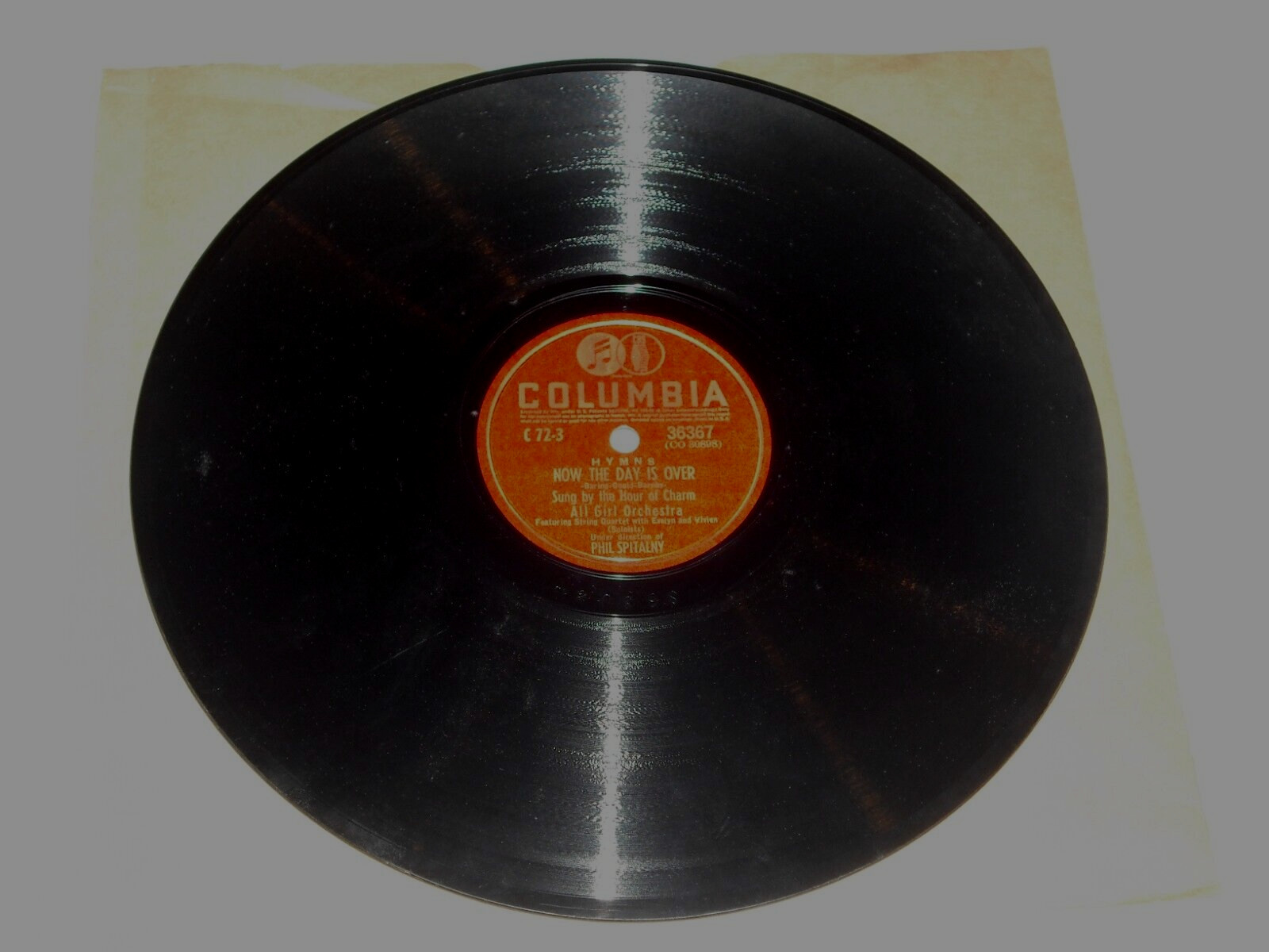 HOUR OF CHARM-Now The Day Is Over (1946) COLUMBIA 10" Shellac Single