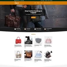 Men Women Bag Dropshipping Store | Turnkey Dropship Business Website