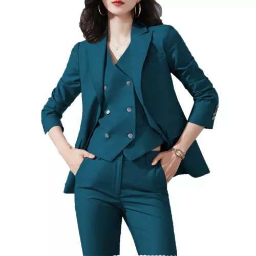 Womens Business 3Piece Suits Customize Bridesmaids Wedding Jacket Blazer Tuexdos - Picture 36 of 37