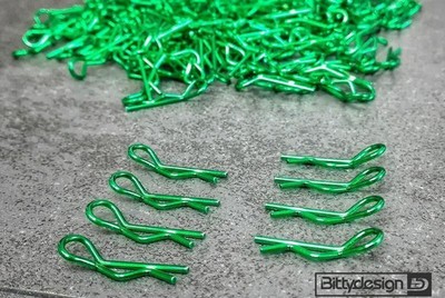 BittyDesign Body Clips Kit Big scale 1/5 1/7 1/8, 8pcs (4x Left + 4x Right) Gree