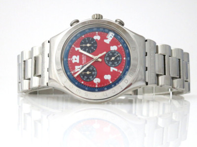 SECRET AGENT RED AVD  - Swatch Irony Chrono - YCS405GC - NEU und ungetragen