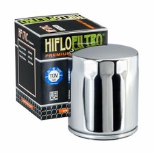 Hiflo HF171C Oil Filter Chrome for Harley-Davidson FXSTD Softail Deuce 99-05