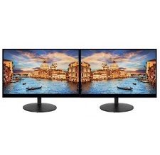 2x 23" Major Brands FHD 1920x1080 LCD Monitors Screen Business Gaming Media VGA