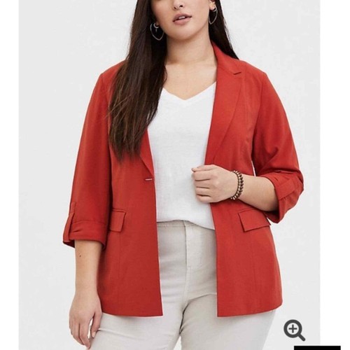rust orange blazer