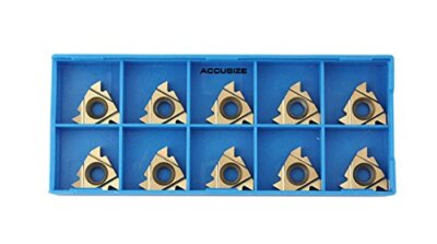 Accusize Industrial Tools 16er Ag60 Carbide Inserts Tin Coated 10 Pcs/Box 265...