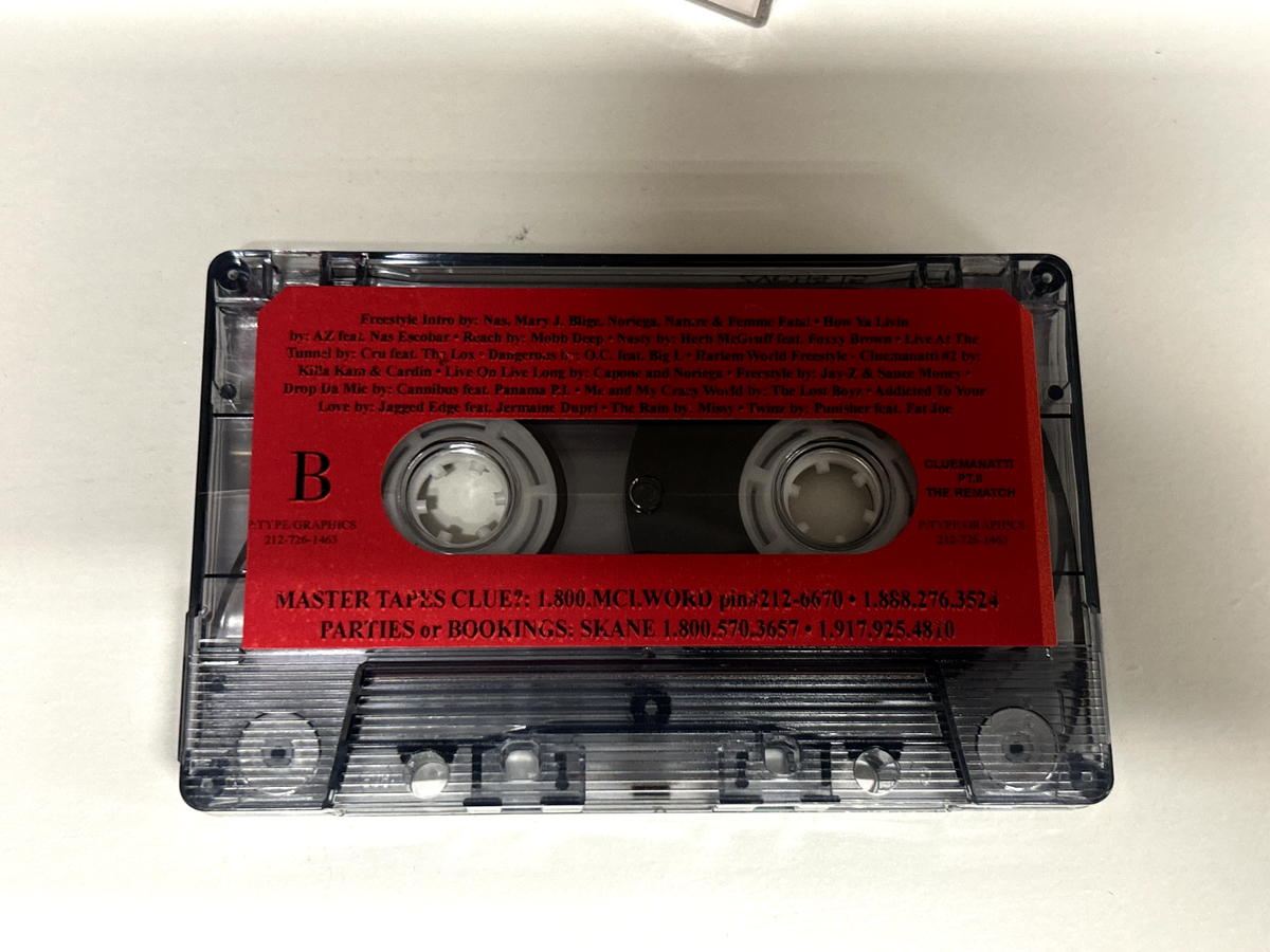 DJ CLUE CLUEMANATTI PT.2 II 90S ORIGINAL HIP HOP RAP MIXTAPE