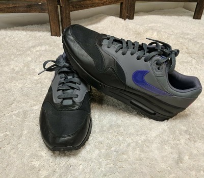 nike air max 1 dark grey fierce purple black