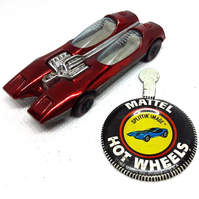 ミニカー hotwheels splittin image redline c9 Hot Wheels Redline Splittin' Image Car 1968 Red White Int. Made In