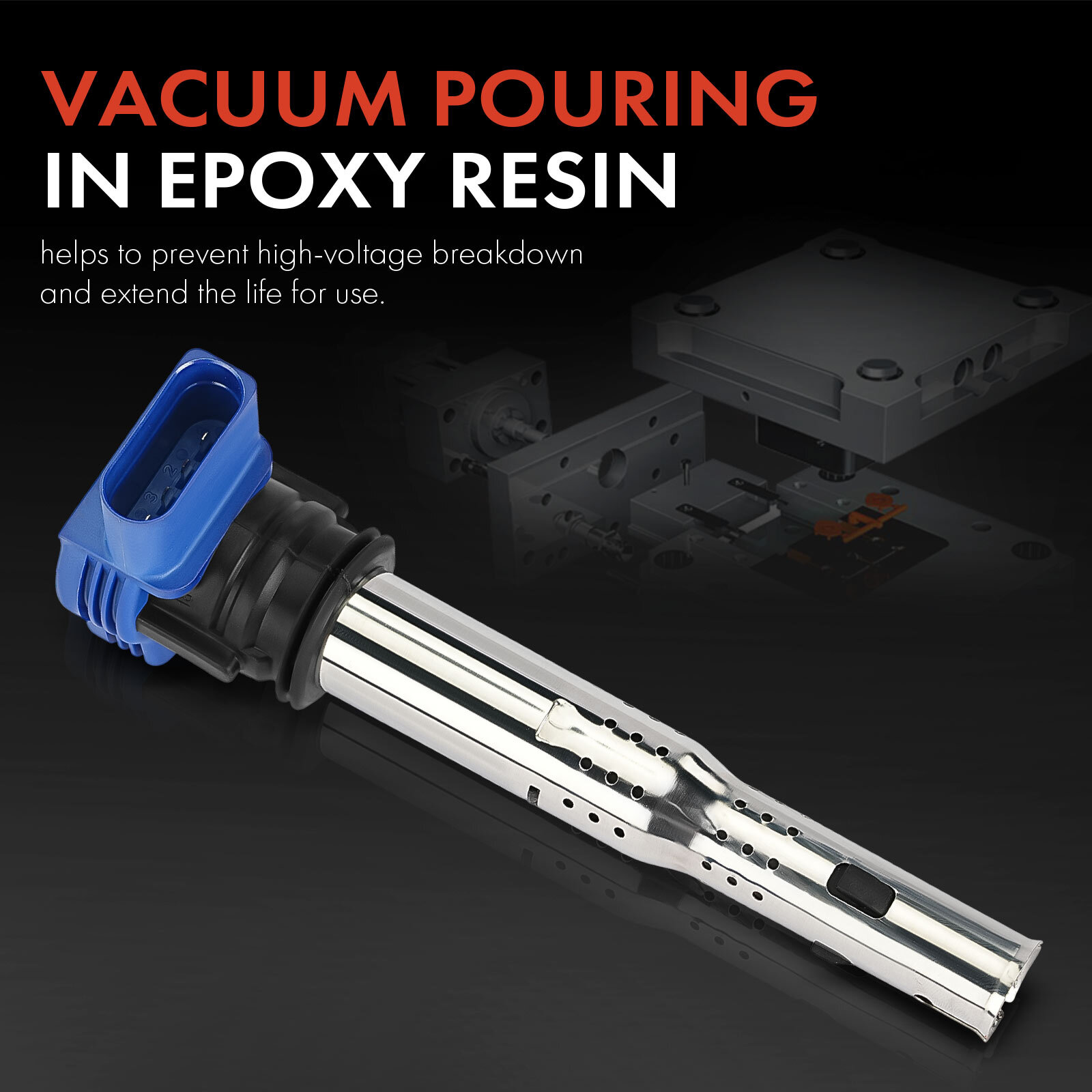 5Pcs Blue Ignition Coil for Volkswagen Jetta Passat Golf Beetle Audi Lamborghini
