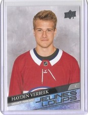 2020-21 Upper Deck Extended Series Hayden Verbeek Young Guns Jeunes Loups Card