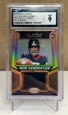 CJ STROUD Panini Certified Jersey Mirror Bronze #NGJM-30 /349 CGC Mint 9