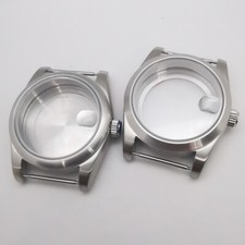 36mm/39mm sapphire glass brushed watch case fit NH35 NH36 Miyota 8215 ETA 2824