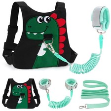 Black Toddler Leash Baby Walking Safety Harness Child Anti Lost Wrist Link