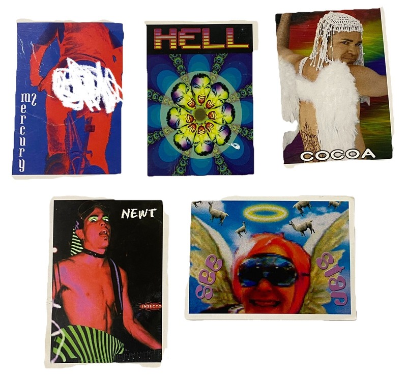 BURNING MAN 2001 - Genuine 5 TRADING Card LOT - Gigcards Gigsville